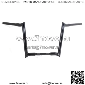 Руль VTwin Black 14" Z-Bar с выемками 1982-2017 Harley Softail Touring