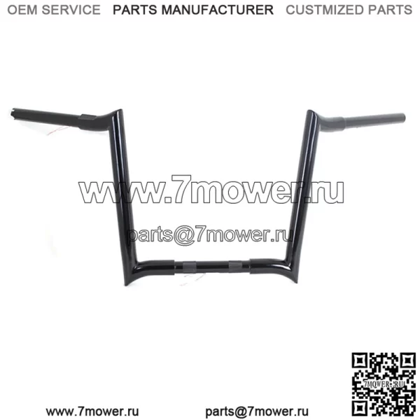 Руль VTwin Black 14" Z-Bar с выемками 1982-2017 Harley Softail Touring