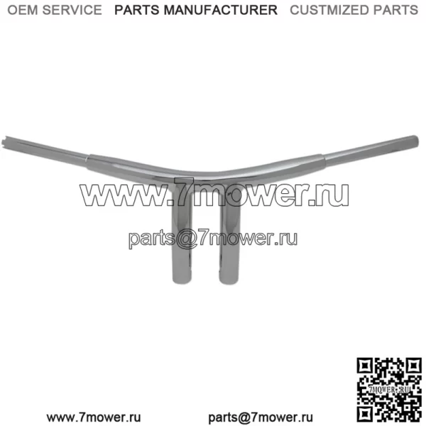 Руль  8" Chrome Radius T-Bar для Harley Davidson
