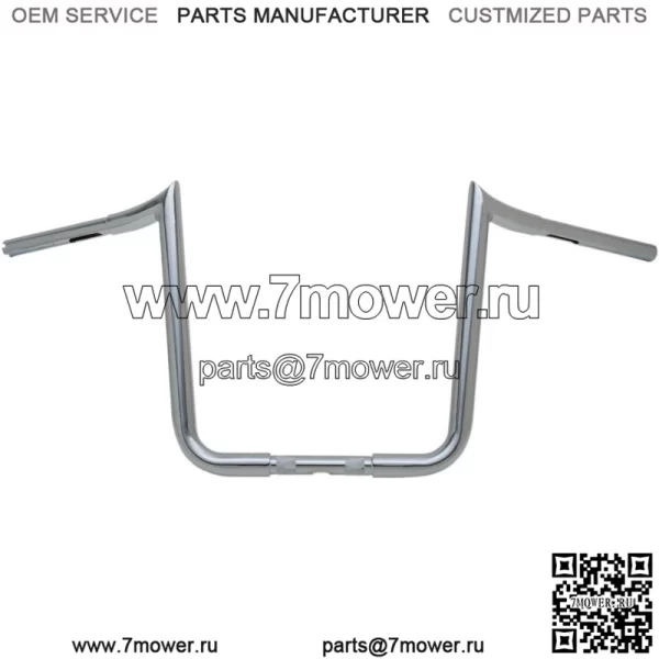 Хромированные 13-дюймовые рули Prime Ape 1-1/4 дюйма для мотоцикла Harley Bagger