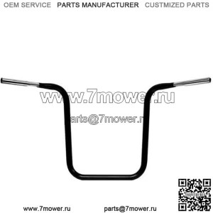 Черный 16-дюймовый руль Prime Ape Hanger 1999-2020 Harley Touring FLHX