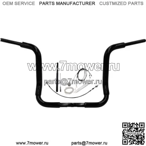 Черный 14-дюймовый комплект руля с круглым верхом 2021-2022 Harley Touring FLHT CVO