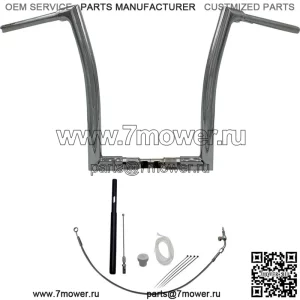 Комплект хромированного руля Flat Top 16" 2021-2022 Harley Touring FLTR CVO