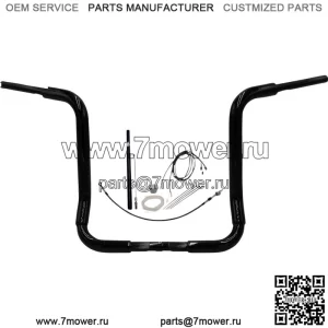 Черный 16-дюймовый комплект руля с круглым верхом 2021-2022 Harley Touring FLH CVO