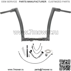 EZ Install 14" Flat Top Handlebar Kit 2021-2022 Harley Road King FLH