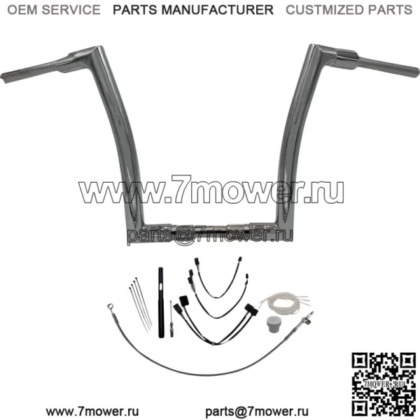 EZ Install 14" Flat Top Handlebar Kit 2021-2022 Harley Road King FLH