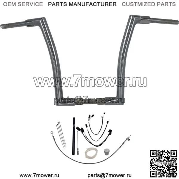 EZ Install 16" Flat Top Handlebar Kit 2021-2022 Harley Road King FLH