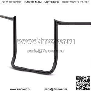 Черный 18-дюймовый руль Prime Ape для Harley Touring FLHT FLHTC 83-19
