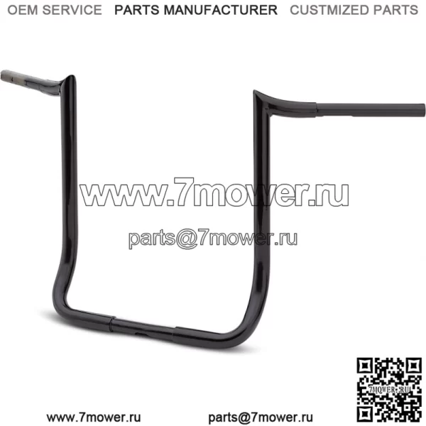 Черный 18-дюймовый руль Prime Ape для Harley Touring FLHT FLHTC 83-19