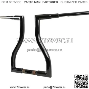 Черный 12-дюймовый руль Ape Hanger 2015-2020 Harley Touring