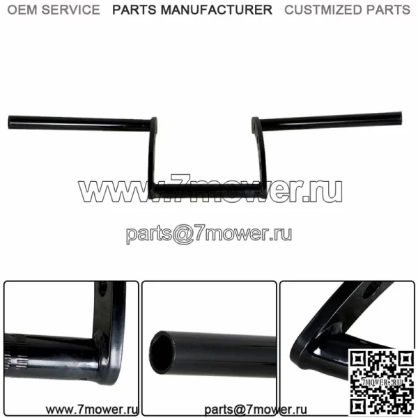 22 мм 7/8 дюйма мотоциклетные рули Z-образные рули для Sportster Ctom Chopper - Image 2