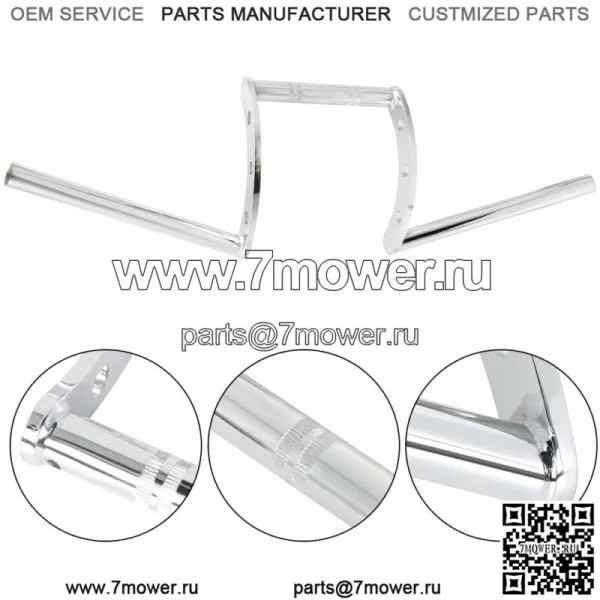 22 мм 7/8 дюйма мотоциклетные рули Z-образные рули для Sportster Ctom Chopper - Image 3