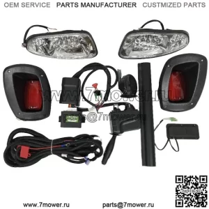 EZGO RXV (2008-2015) КОМПЛЕКТ СВЕТОДИОДНЫХ ОСВЕЩЕНИЙ SUPER DELUXE С ОБНОВЛЕННЫМ ПЕРЕКЛЮЧАТЕЛЕМ УКАЗАТЕЛЕЙ ПОВОРОТА