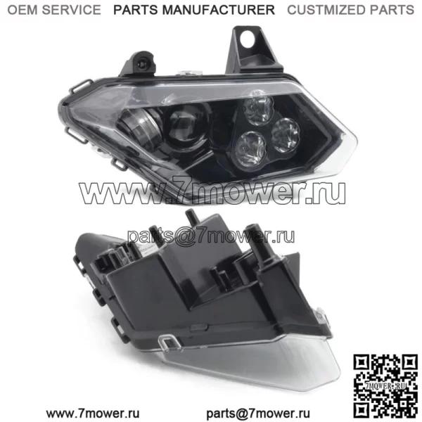 Пара светодиодных фар в сборе, левая/правая, совместима с Can-Am Maverick X3 2017-2021 (для: Can-Am Maverick X3)