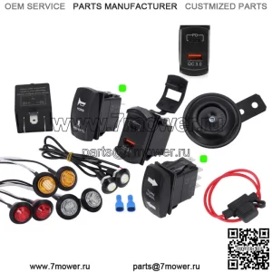 USB-сигнал поворота, уличный юридический комплект мигалок для Polaris Ranger 500 570 900 1000 XP