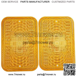 Янтарные линзы, 2 шт., LVU18745, совместимые с трактором John Deere 1023E 1025R 1026R 2027R 2032R 3120 3203 3320 4105 4520 4600 5415 5425