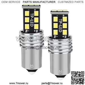 1156/7506 лампы для фар, подходят для John Deere JD LA115 D130 CS и CX Gator D110 GT235 L130 s240 X300 LT155 LA130 318 316 L110 GT245, светодиодные лампы со штекером  все в одном , IP68, 2 шт.