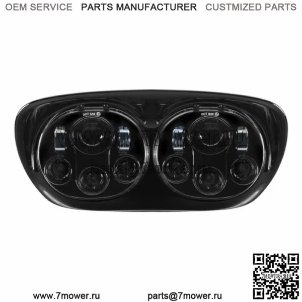 Белая светодиодная затемняющая лампа головного света Dual Visionz 75 Вт Harley FLTR 98-13 (Для: Harley-Davidson)