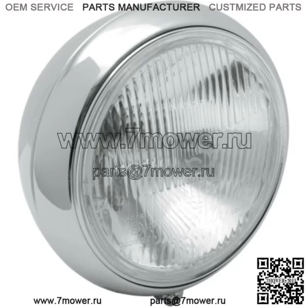 Хромированная сменная фара  в сборе 7 дюймов Harley Softail 86-17 (для: Harley-Davidson)