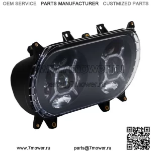 Светодиодная фара Custom Dynamics Double-X Black Clear LED Harley Bagger FLTR 2015+ (Для: Harley-Davidson)