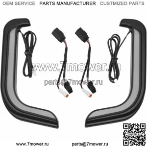 Курякын Tracer Светодиодные нижние обтекатели Акцентные черные фонари Snap-In Harley Touring (Для: Harley-Davidson)
