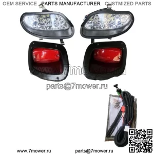 EZGO TXT T48 Golf Cart Полный комплект светодиодных фар и светодиодных задних фонарей 2014-Up