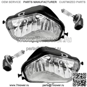 Передняя левая и правая фара с лампочкой для Polaris Ranger Ranger 800 Crew 2010 (Для: Polaris Sportsman 800)