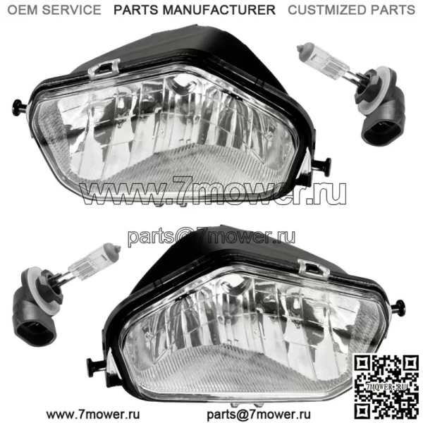 Передняя левая и правая фара с лампочкой для Polaris Ranger Ranger 800 Crew 2010 (Для: Polaris Sportsman 800)