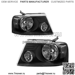Черный корпус для Ford F-150 F150 2004-2008 гг., пара ламп в сборе (для: Ford F-150)