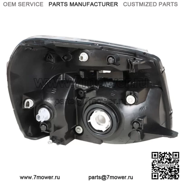 Левая галогенная фара для Chevy Equinox 2005-2009 годов в сборе, хромированный корпус, прозрачный - Image 5