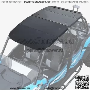 Верх на крышу для Polaris RZR XP4 1000, алюминиевый сверхмощный комбинированный жесткий верх на крыше, 4-местный, 4-дверный солнцезащитный козырек для Polaris RZR 1000 XP 4/ RZR 1000 Turbo 4/ RZR 4 900 2014-2023 Аксессуары