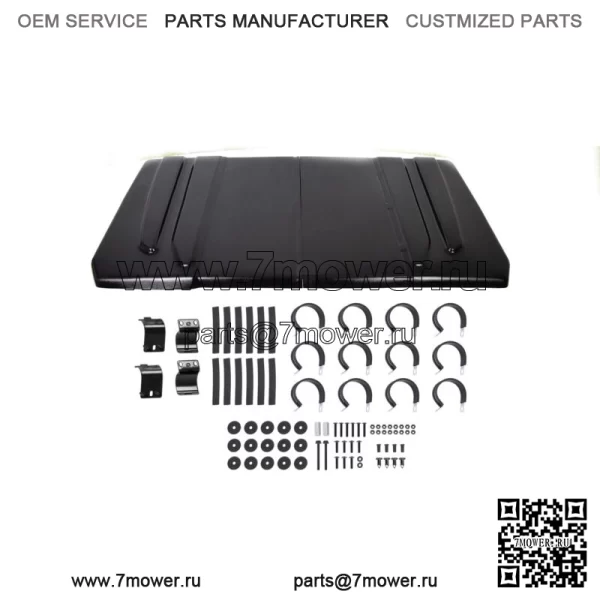 Полиэтиленовая жесткая крыша подходит для Yamaha Rhino 450 660 700 UTV, черный пластик (подходит для Yamaha Rhino 660)