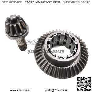12 Polaris Ranger 800 6x6 Кольцо и ведущая шестерня переднего дифференциала