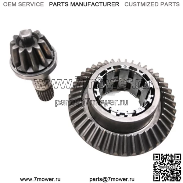 12 Polaris Ranger 800 6x6 Кольцо и ведущая шестерня переднего дифференциала