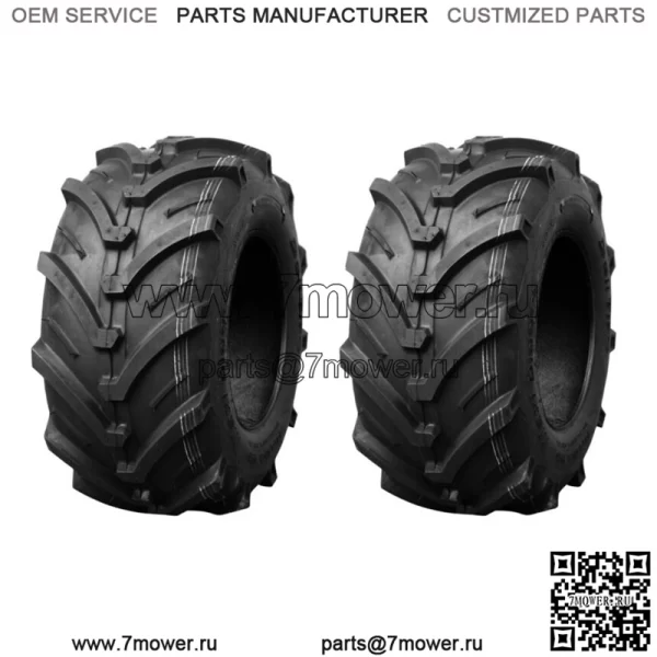 Набор из 2 покрышек для газонокосилки Deli 18x8,50-8, 8-слойные проушины для садового трактора для тяжелых условий эксплуатации