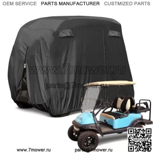 Черный чехол для гольф-кара для Yamaha EZGO Club Car 400D, 4-местный чехол
