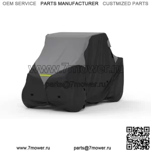 Всепогодный чехол для UTV, совместимый с John Deere Gator Cs 2007 года выпуска — для улицы и помещения — вода, снег, солнце — встроенные крепежные ремни — в комплект входит бесплатная сумка для хранения