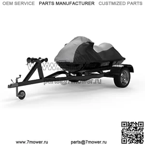 Всепогодный чехол для гидроцикла, совместимый с Yamaha Wave Runner FZR 2009–2016 годов — серый/черный цвет — можно перевозить трейлером — защищает от дождя, солнца и многого другого! В комплект входят ремни для прицепа и сумка для хранения.