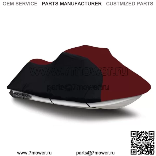 Черный/бордовый чехол PWC для гидроцикла для Yamaha WaveRunner FX Cruiser SVHO 2014 2015 (Для: Yamaha SVHO 2015 г.)