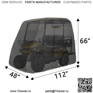 Ткань чехла 600D для гольф-кары для 4-местной гольф-кары Yamaha Honda Club Car EZGO