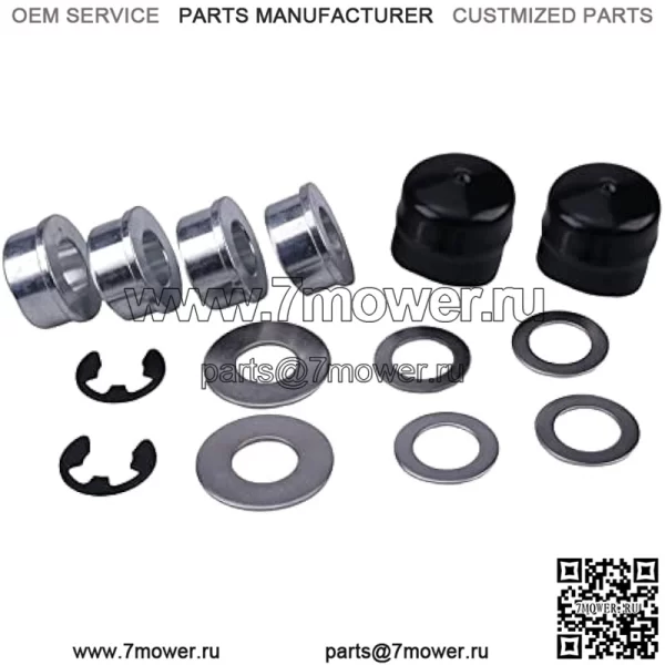 Комплект втулок переднего колеса, совместимый с John Deere M123811 M123253 R27434 Z9972H Husqvarna Craftsman Poulan AYP 532009040 9040 9040H 121748X 121749X 12000029