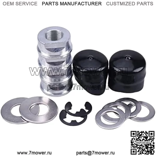 Комплект втулок переднего колеса, совместимый с John Deere M123811 M123253 R27434 Z9972H Husqvarna Craftsman Poulan AYP 532009040 9040 9040H 121748X 121749X 12000029 - Image 3