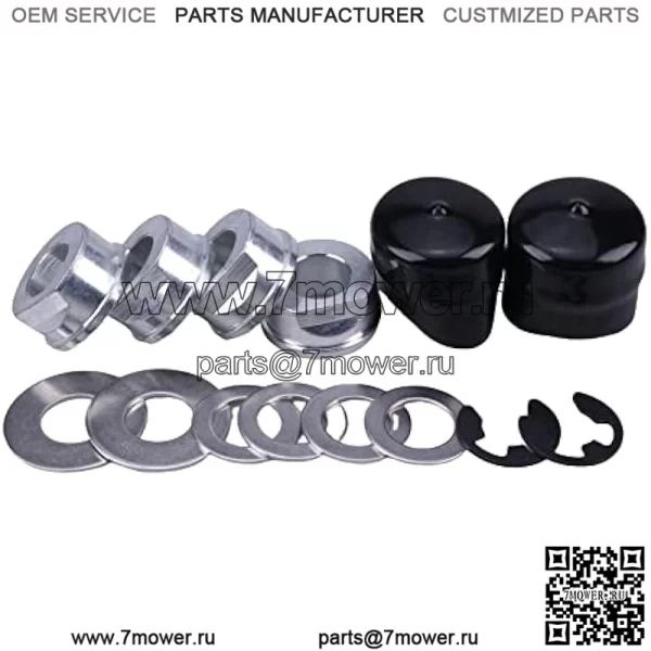 Комплект втулок переднего колеса, совместимый с John Deere M123811 M123253 R27434 Z9972H Husqvarna Craftsman Poulan AYP 532009040 9040 9040H 121748X 121749X 12000029 - Image 4
