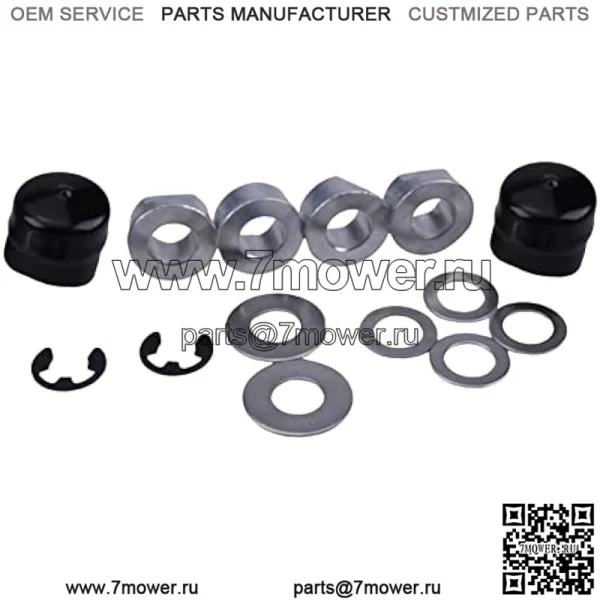 Комплект втулок переднего колеса, совместимый с John Deere M123811 M123253 R27434 Z9972H Husqvarna Craftsman Poulan AYP 532009040 9040 9040H 121748X 121749X 12000029 - Image 5