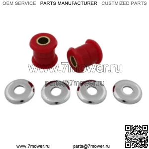 Комплект демпфера руля Красные полиуретановые втулки Подъемник Harley Sofail Dyna Xl Chop (Для: Harley-Davidson)