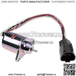 Соленоид отключения подачи топлива M810324 YM119233-77931 Совместим с John Deere 3203 4105 3032E 3036E 3038E YANMAR TB235 3TNV88-BPTB2