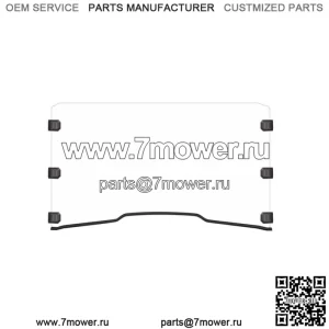 Для Gator XUV 550/560/590i/590M/560E/S4 2012+ переднее полное лобовое стекло прозрачное ПК