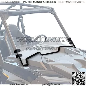 Половинное лобовое стекло RZR XP 1000, устойчивое к царапинам лобовое стекло StarknightMT RZR, совместимое с окном Polaris RZR XP 1000/4 1000/XP Turbo/4 Turbo 2019 2020 2021 2022 2023 с защитой от ультрафиолета RZR 1000