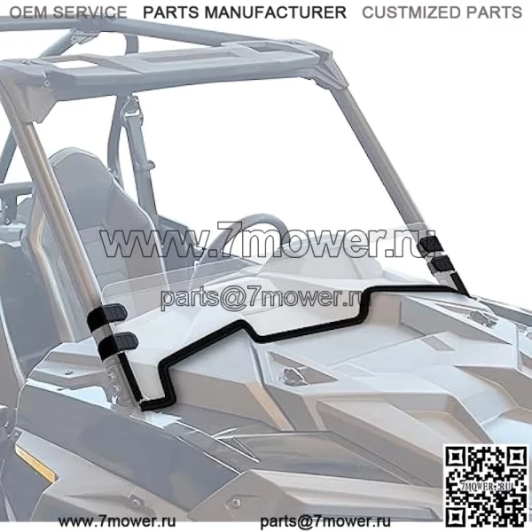 Половинное лобовое стекло RZR XP 1000, устойчивое к царапинам лобовое стекло StarknightMT RZR, совместимое с окном Polaris RZR XP 1000/4 1000/XP Turbo/4 Turbo 2019 2020 2021 2022 2023 с защитой от ультрафиолета RZR 1000