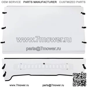 Переднее вентилируемое лобовое стекло, совместимое с John Deere Gator TS/TX/TE 2005–2020 гг., устойчивое к царапинам, полностью прозрачное ветровое стекло